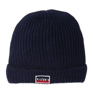 🎁 🛍3/$30🛍Levi's Cuff Faux Fur Lined Beanie Navy
